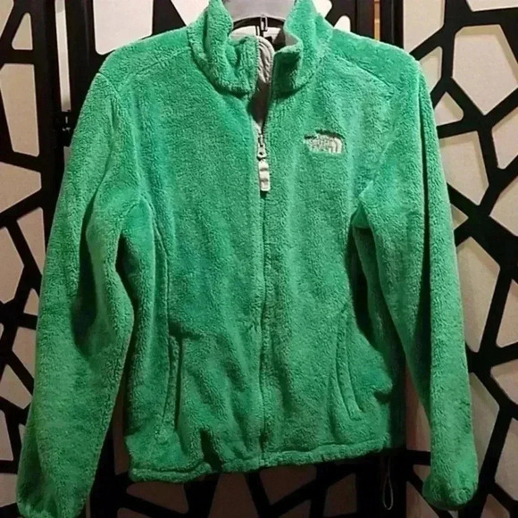 LIME GREEN NORTHFACE JACKET - Picture 5 of 7